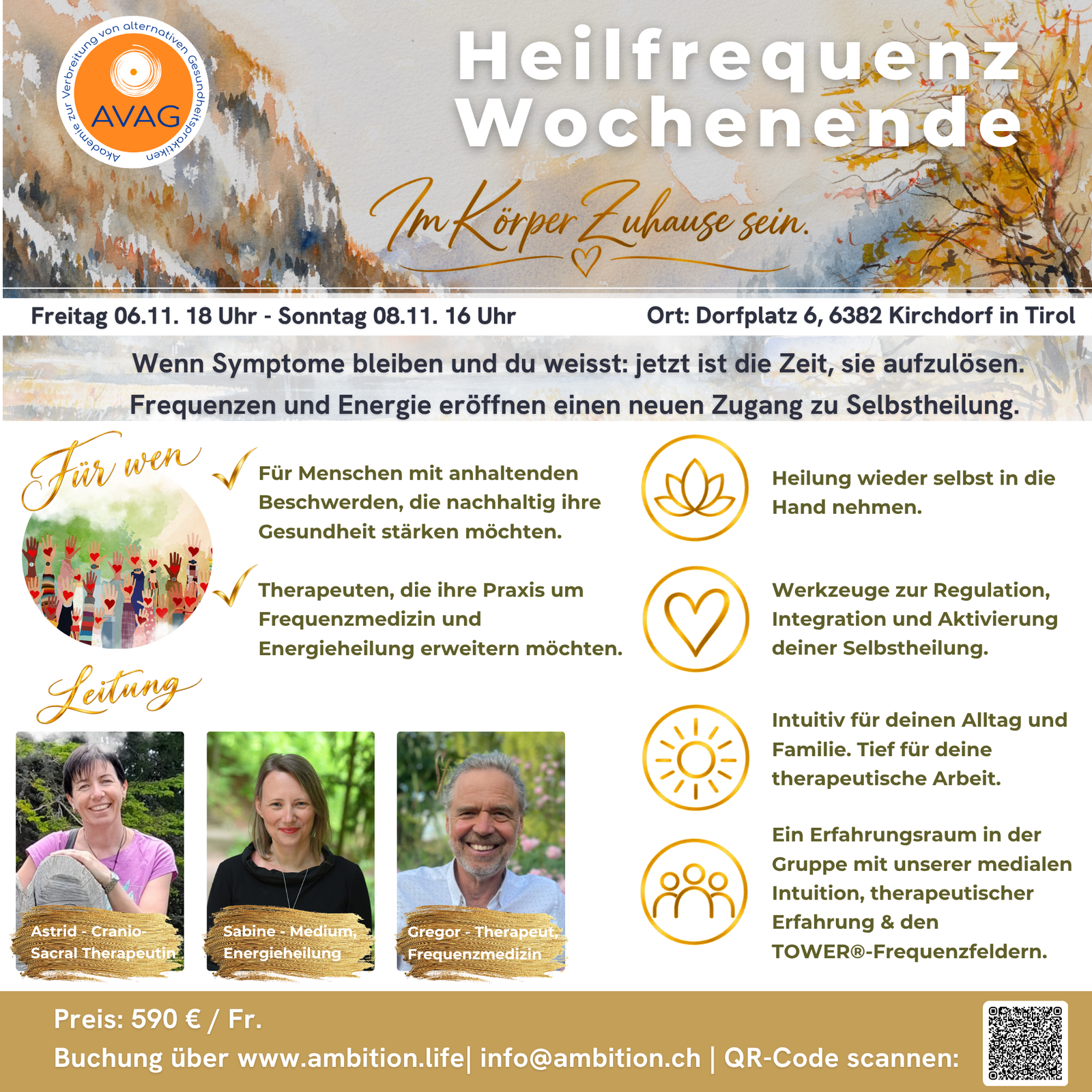 Heilfrequenz Wochenende Tirol