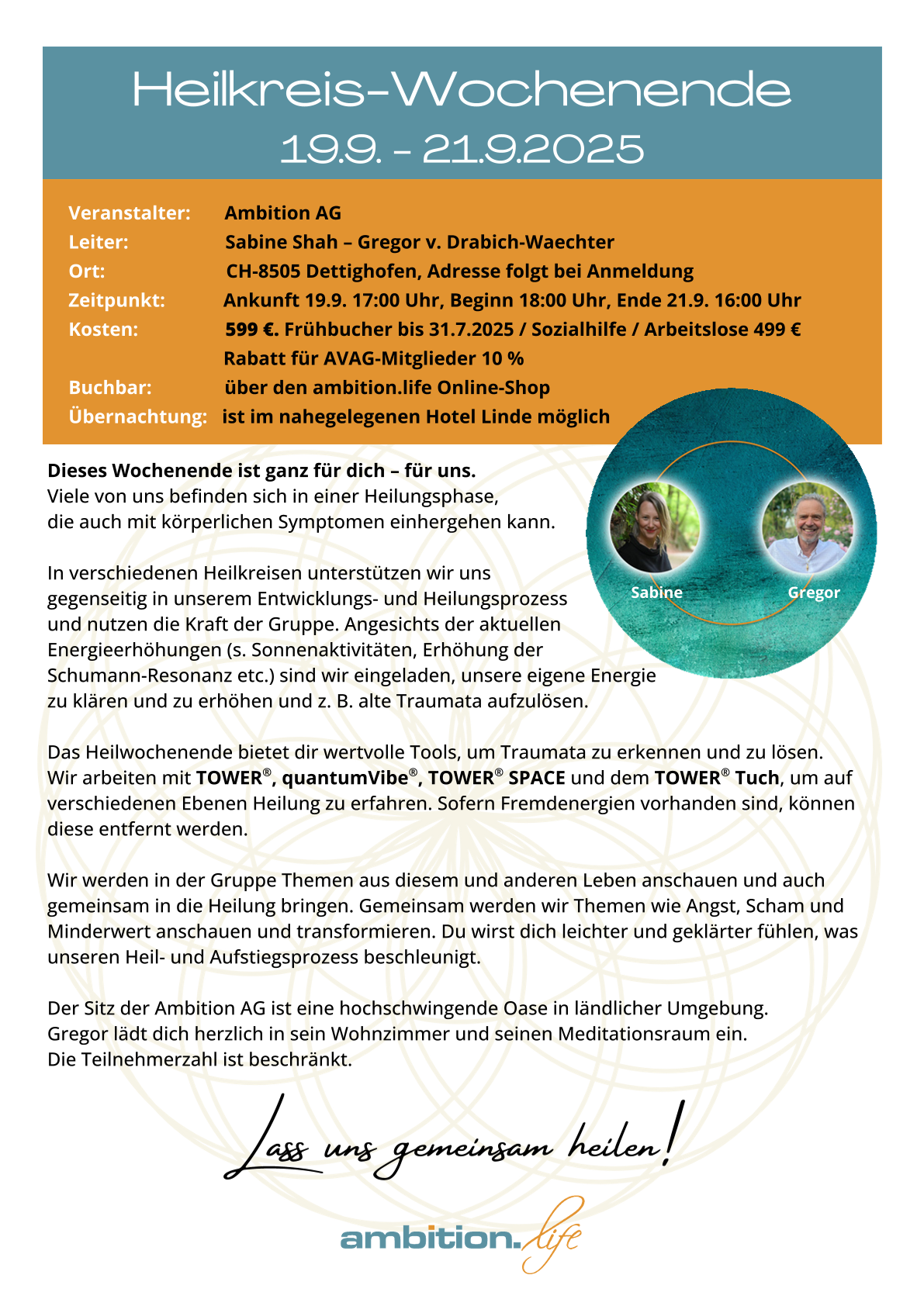 HEILKREIS-WOCHENENDE - 09-25