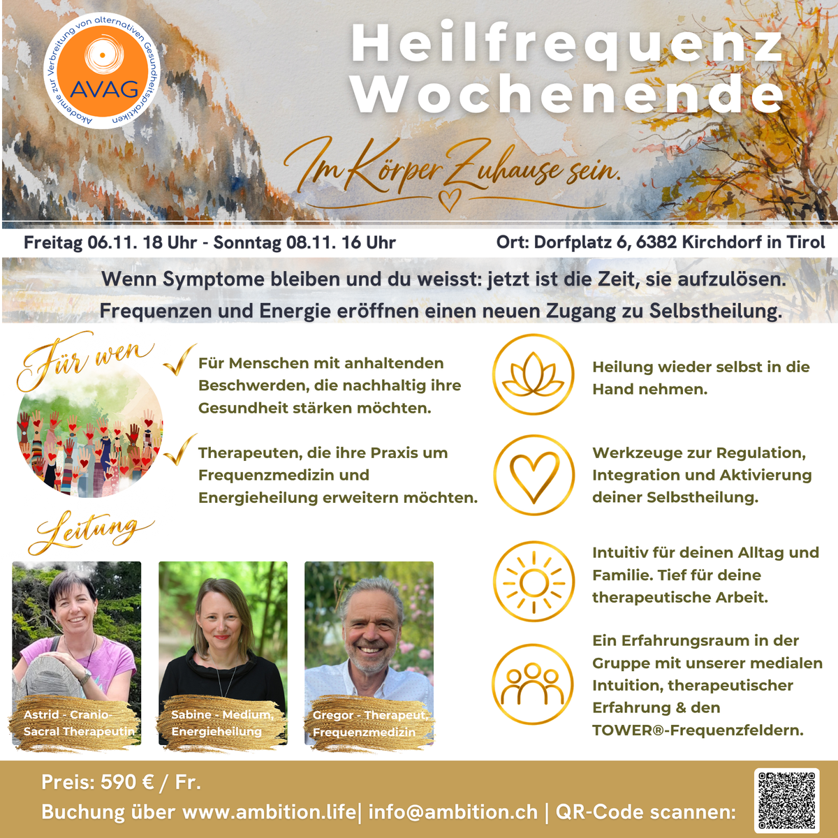 Heilfrequenz Wochenende Tirol