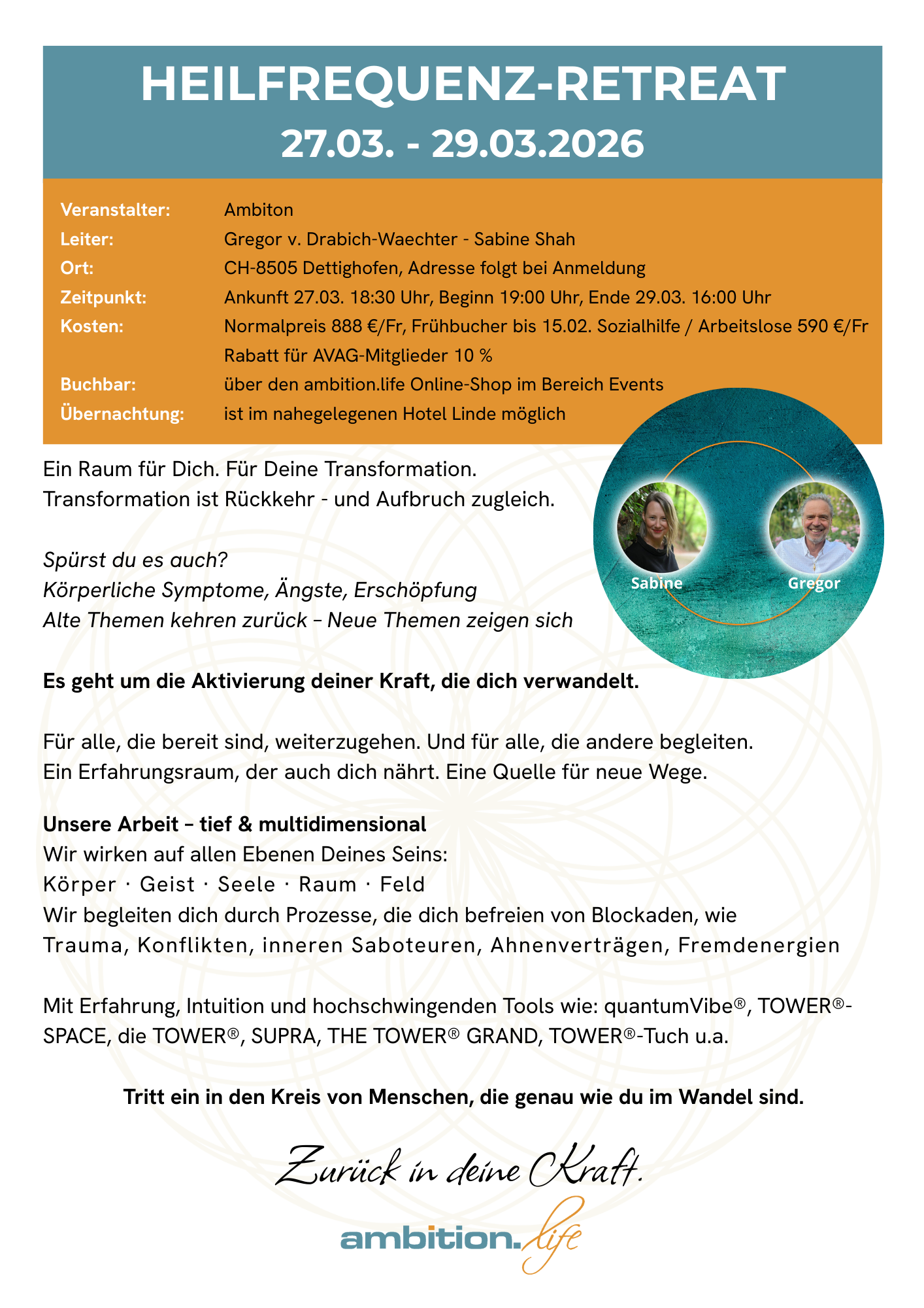 HEALING CIRCLE WEEKEND - 11-25 