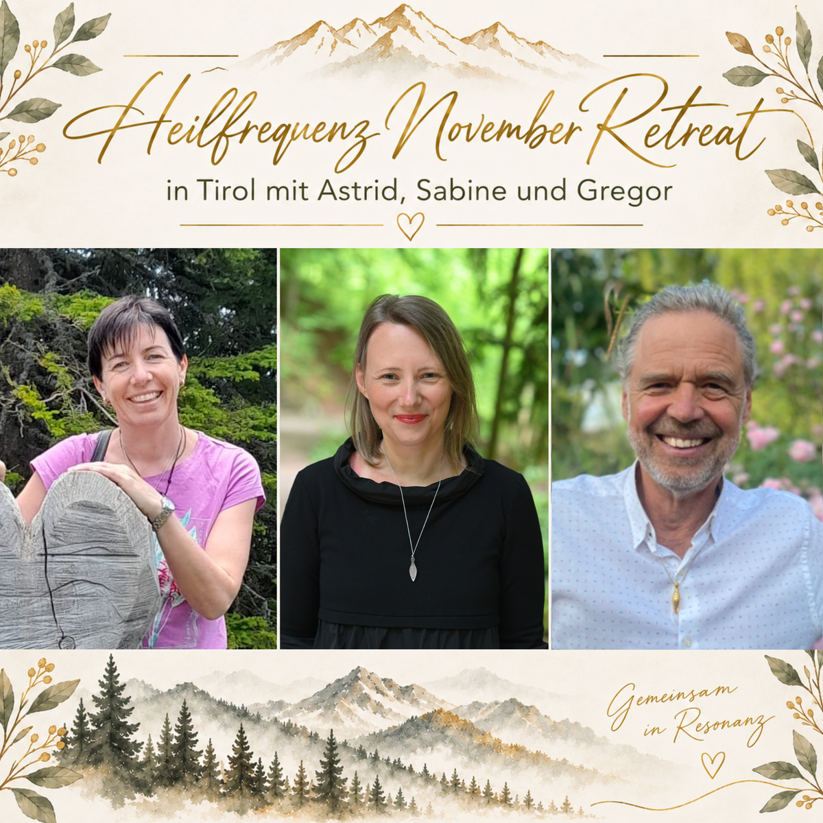Therapeuten Heilfrequenz Retreat Tirol
